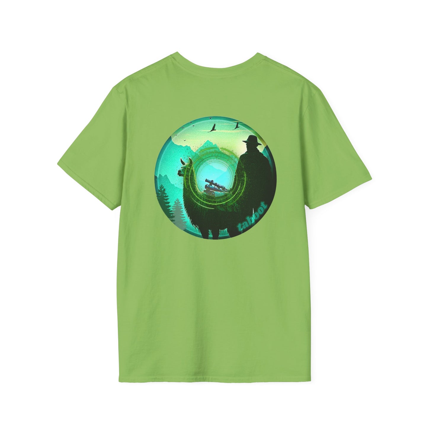 Classic Donut Tee - Unisex Soft-Style - "The Taboo(t) Donut" - green/picture donut
