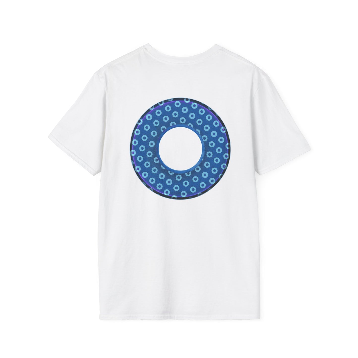 Plain Donuts/Unisex Soft-Style - "Plain Electric Paradoxical Donuts" - light blue/dark blue donuts