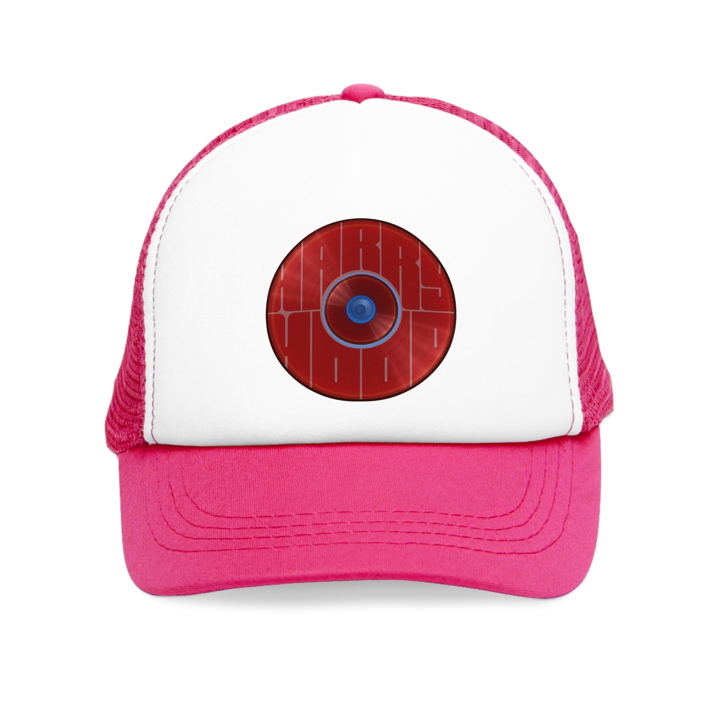 Lumpy Trucker Hat - "Where'd Harry Go? He Left This Hat" - variant 2 - red donuts