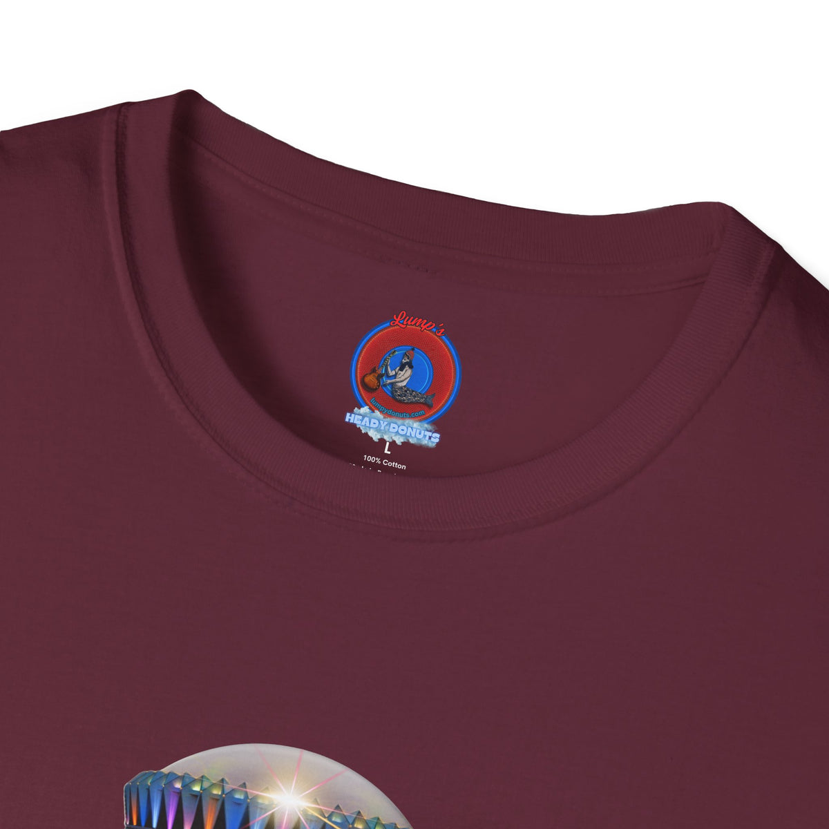 Classic Donut Tee - Unisex Soft-Style - "Donuts now Served on the Mothership" - series 1.0  - variant 6  - tractor-beamed donut