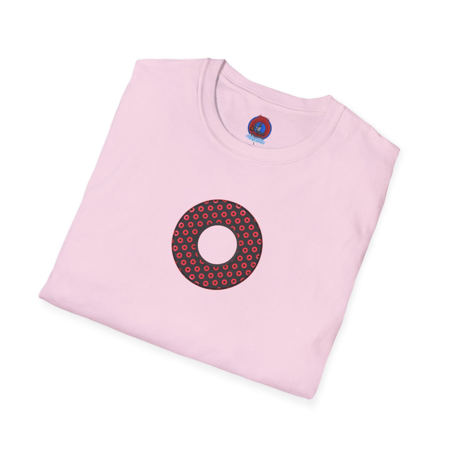 Plain Donuts/Unisex Soft-Style - "Plain Electric Paradoxical Donuts" - black/red donuts