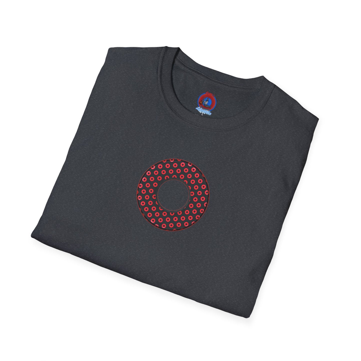Plain Donuts/Unisex Soft-Style - "Plain Electric Paradoxical Donuts" - black/red donuts