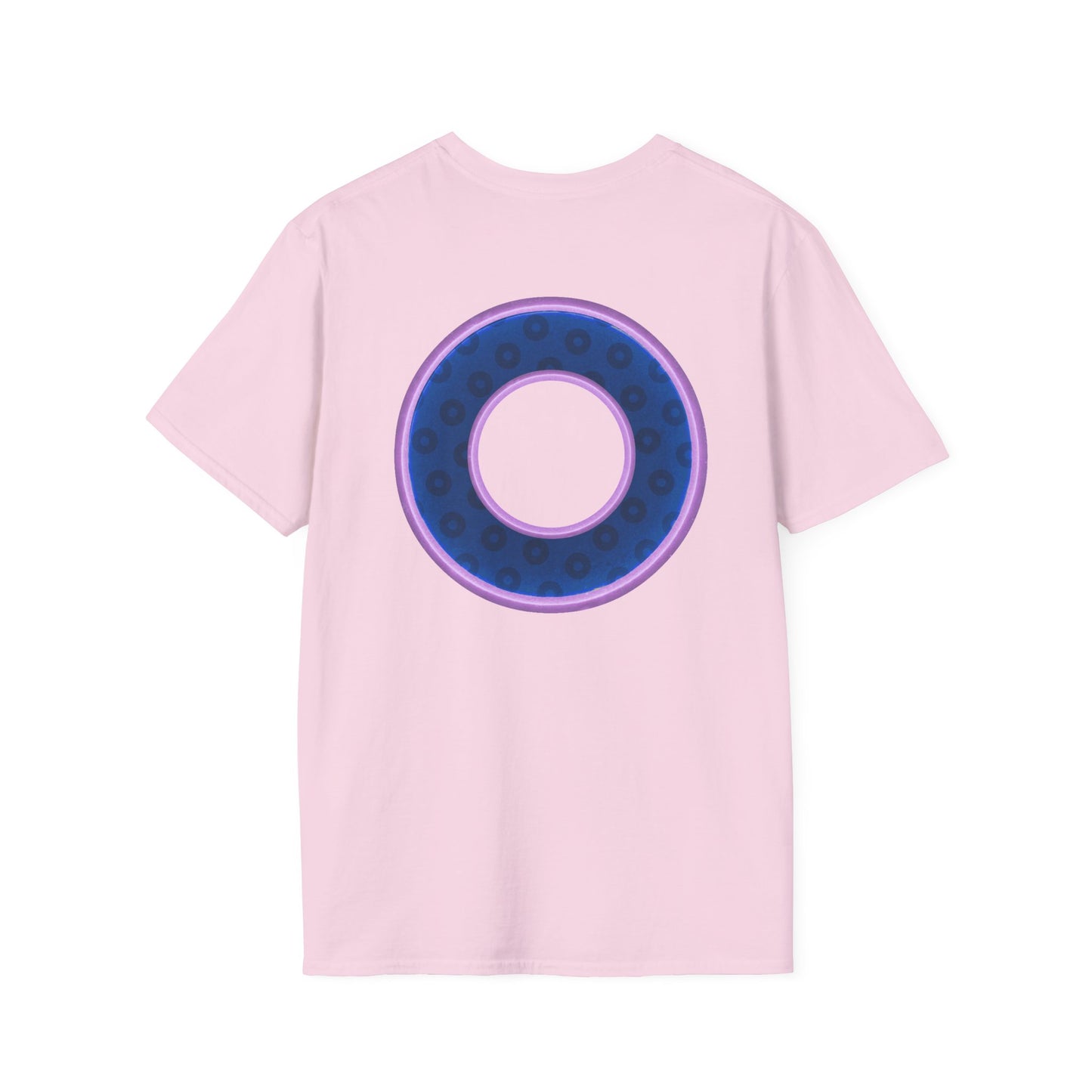 Plain Donuts/Unisex Soft-Style - "Plain Wide Mouthed Paradoxical Donuts" - dark blue/light purple donuts
