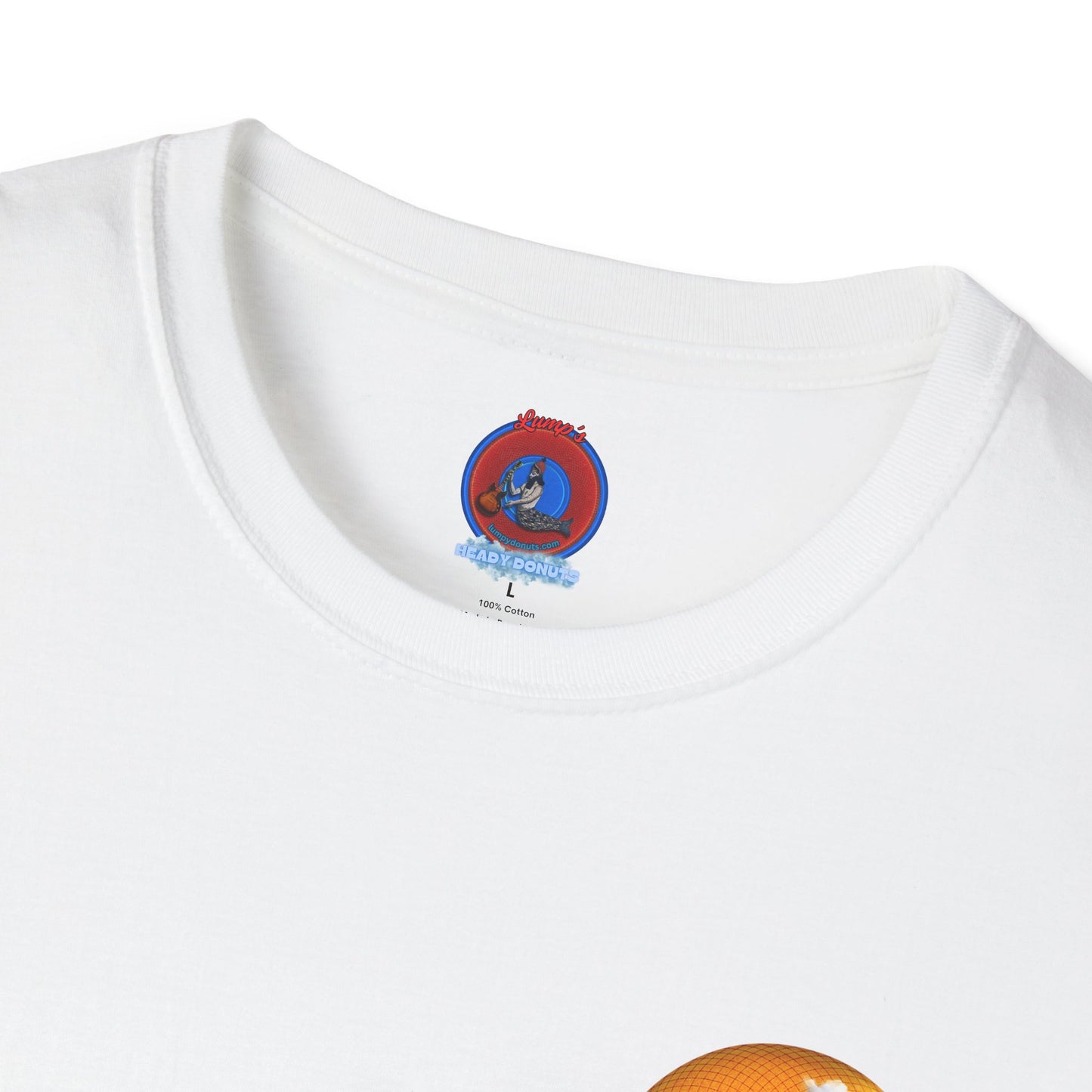 Classic Donut Tee - Unisex Soft-Style - "The Golden Age of Donuts" - golden donut