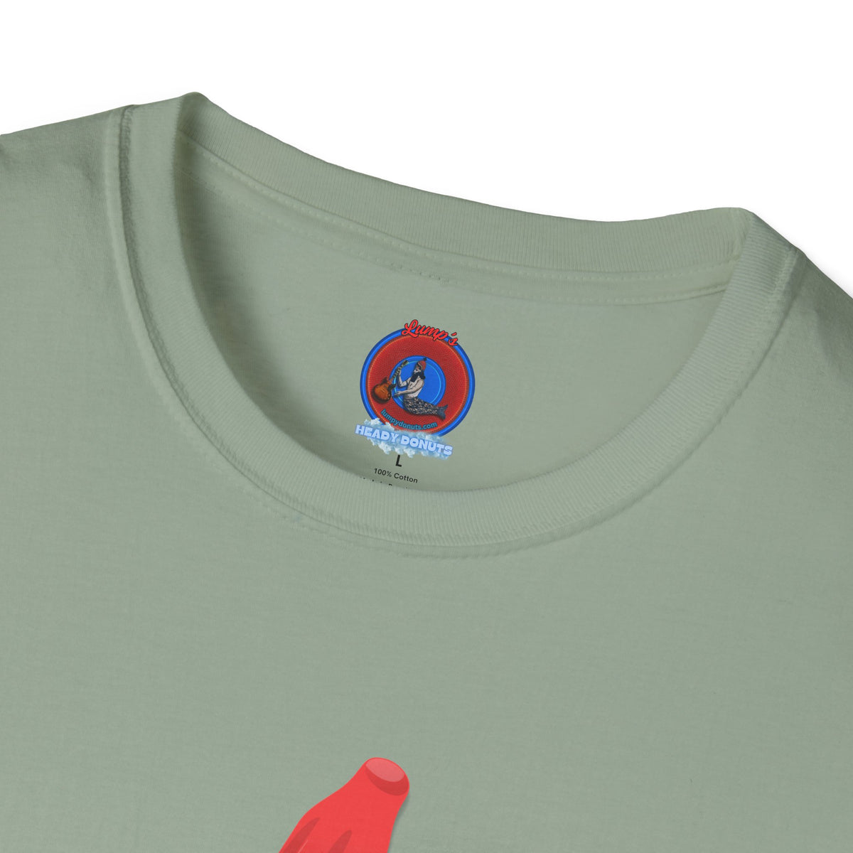 Classic Donut Tee - Unisex Soft-Style - "Blow this Popsicle Stand" - red/blue/cream - bomb pop