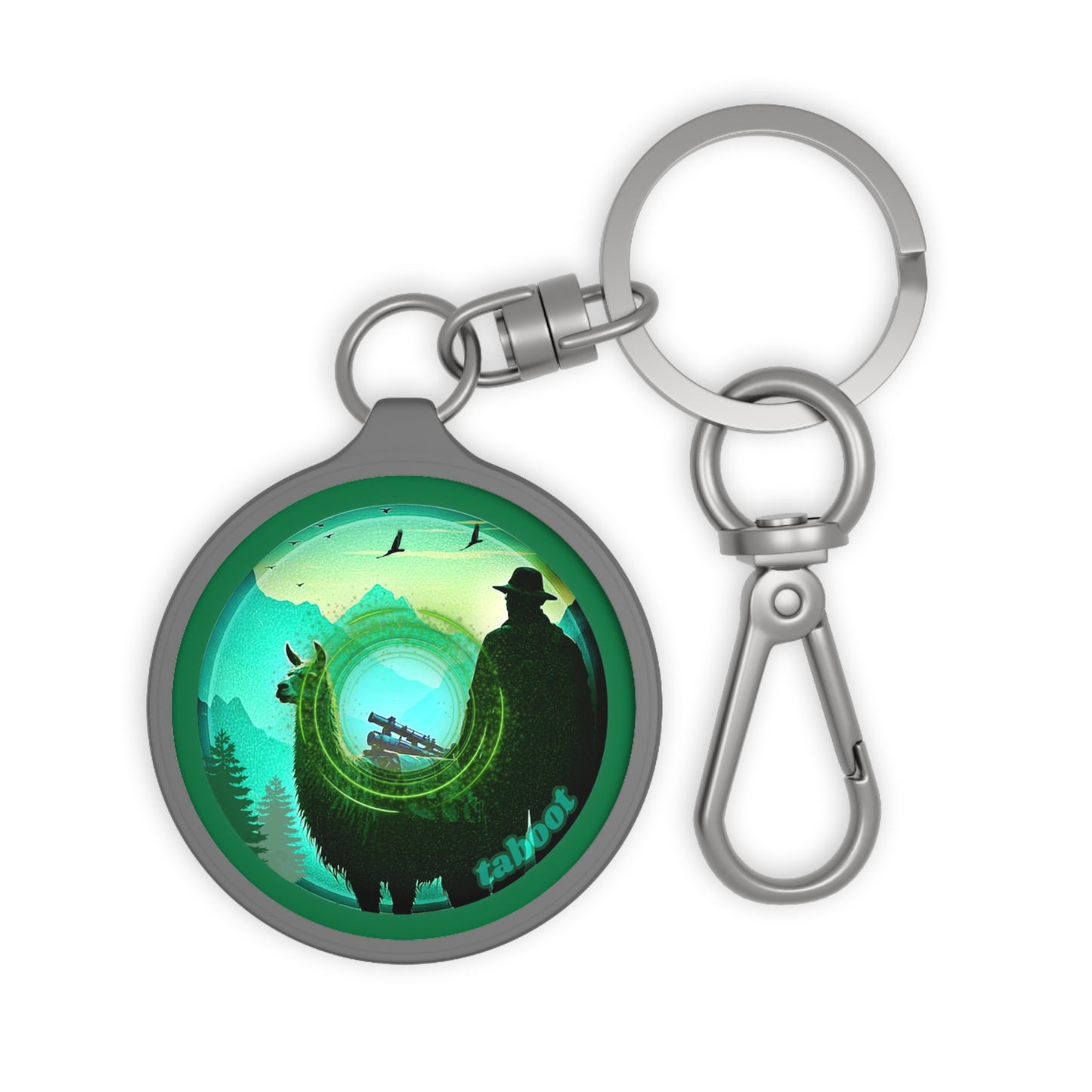 Lumpy Donut Keychain - "The Taboo(t) Donut" - series 1.0 - green donut