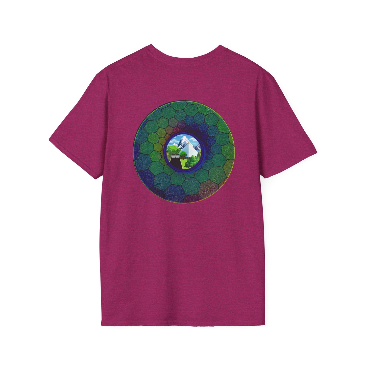 Classic Donut Tee - Unisex Soft-Style - "Mansions of South Park" - series 1.0 - variant 2 - green hexadonut