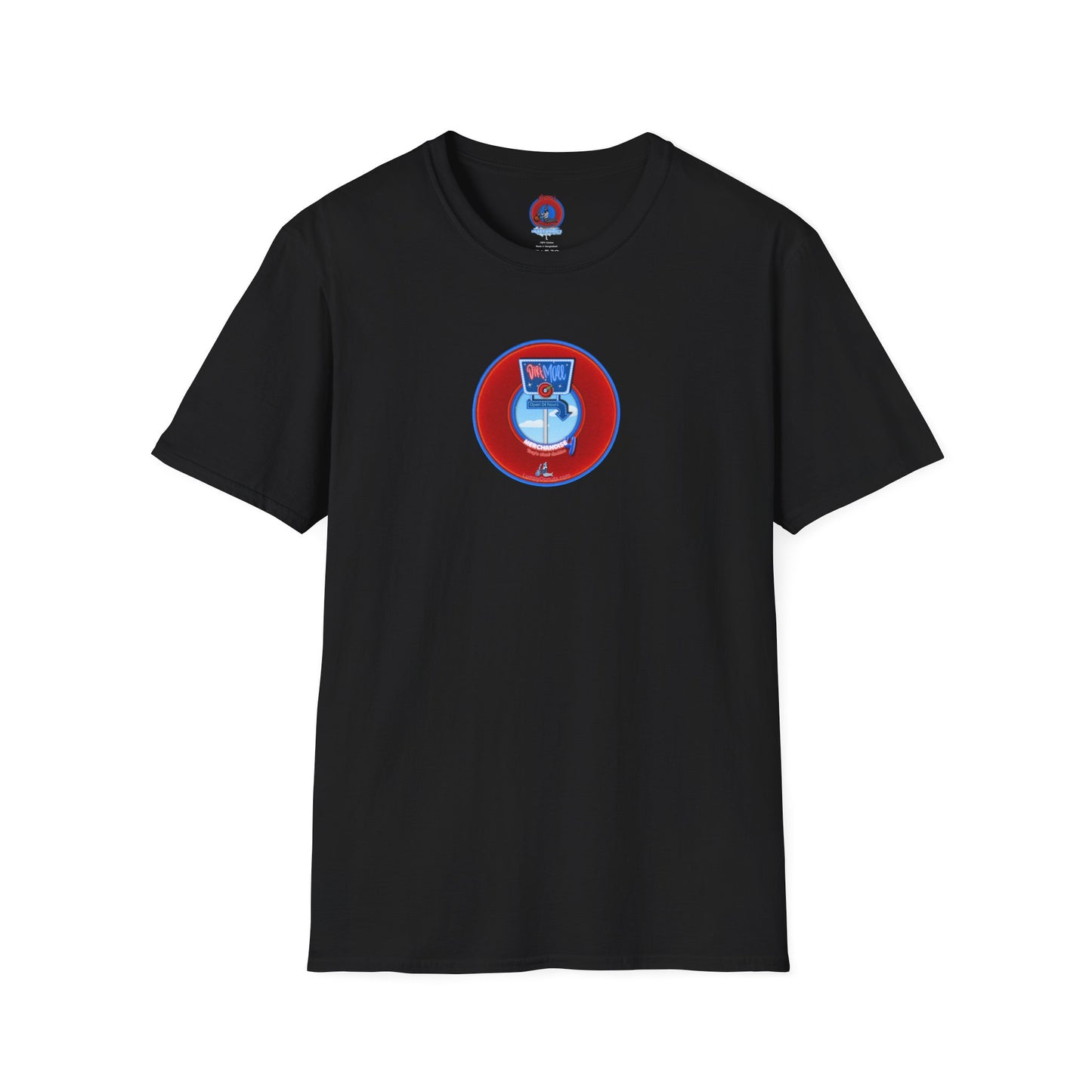 Classic Donut Tee - Unisex Soft-Style - "3rd Nipple Donut Tee" - vivid red dirt mall donut