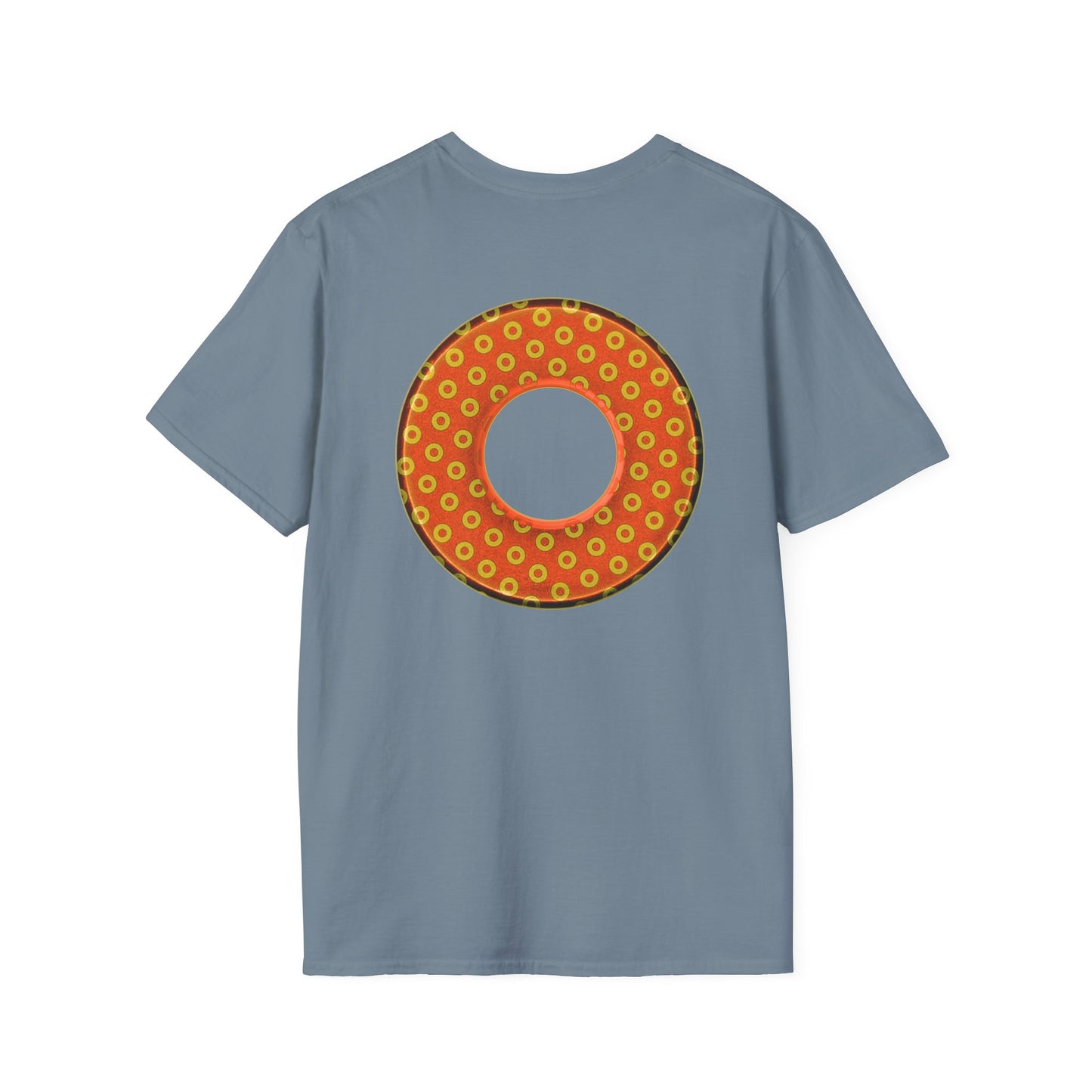 Plain Donuts/Unisex Soft-Style - "Plain Electric Paradoxical Donuts" - gold/orange donuts