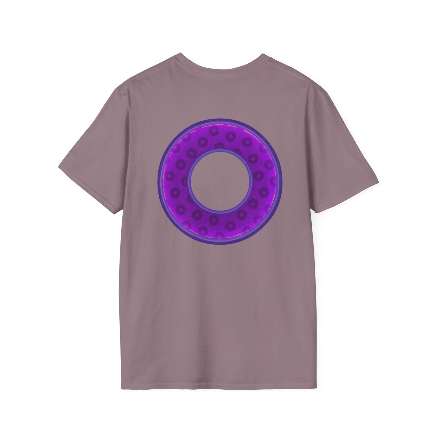 Plain Donuts/Unisex Soft-Style - "Plain Wide Mouthed Paradoxical Donuts" - purple/dark purple donuts