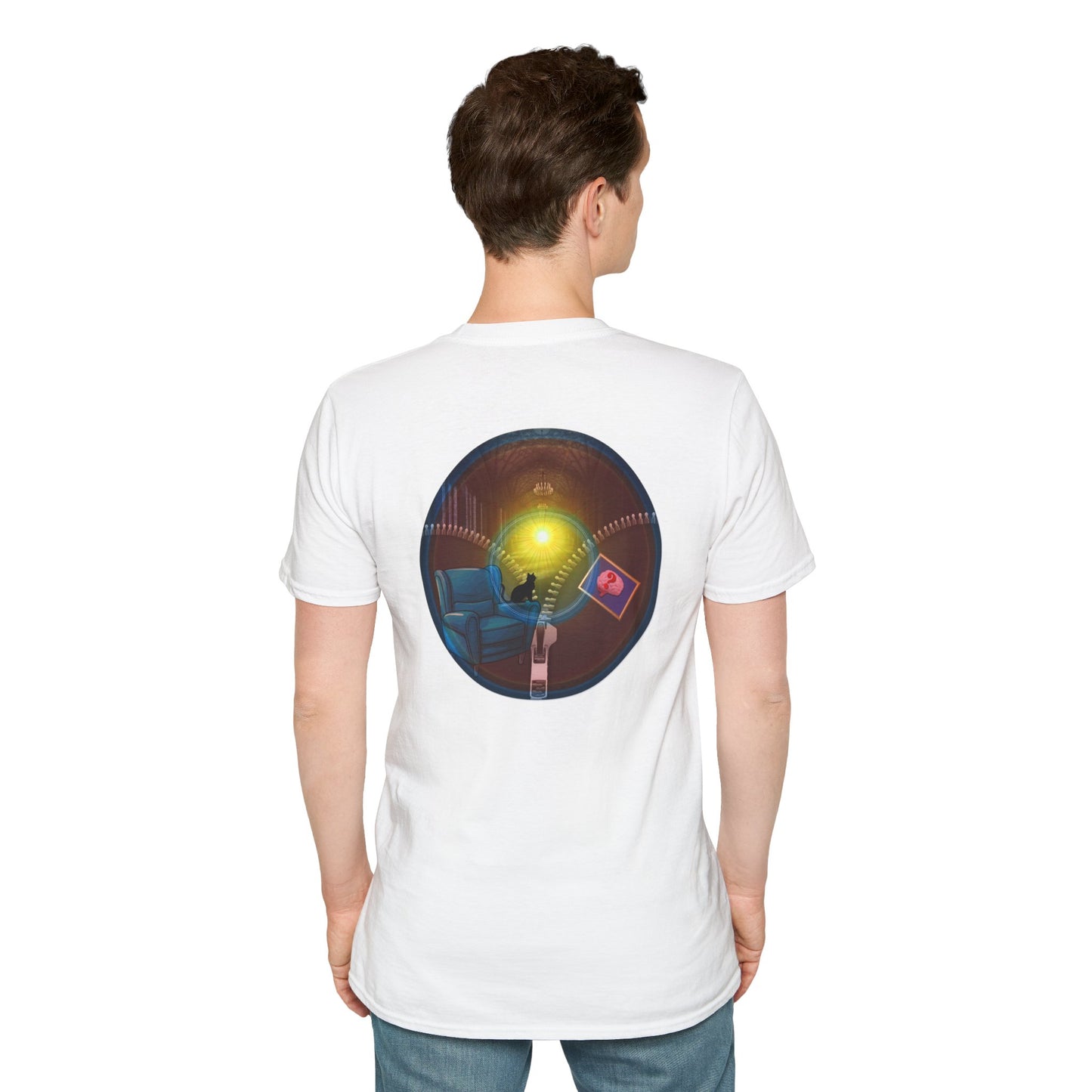 Classic Donut Tee - Unisex Soft-Style - "Donuts Going Through My Mind Mind Mind" - vivid pic donut