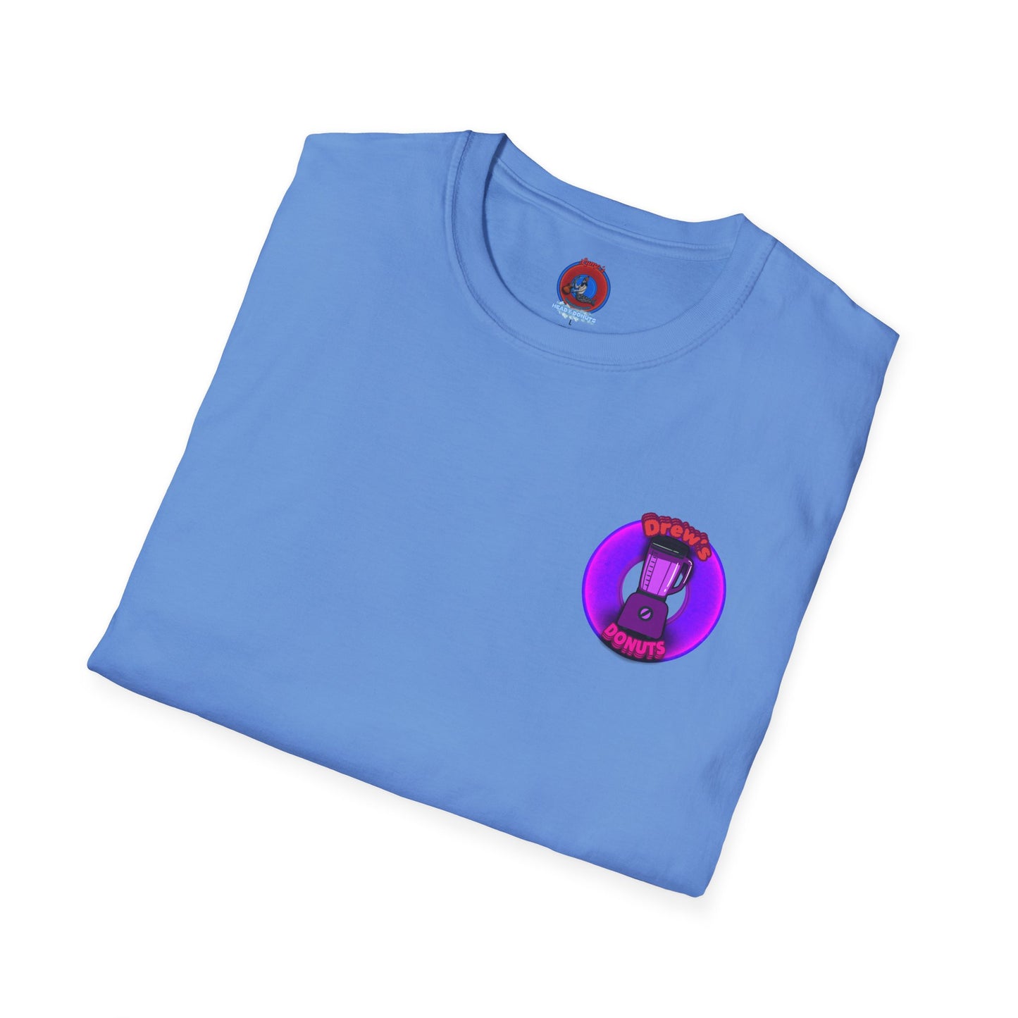 Classic Donut Tee - Unisex Soft-Style - "Drew's Donuts" - series 1.0 - purple donut