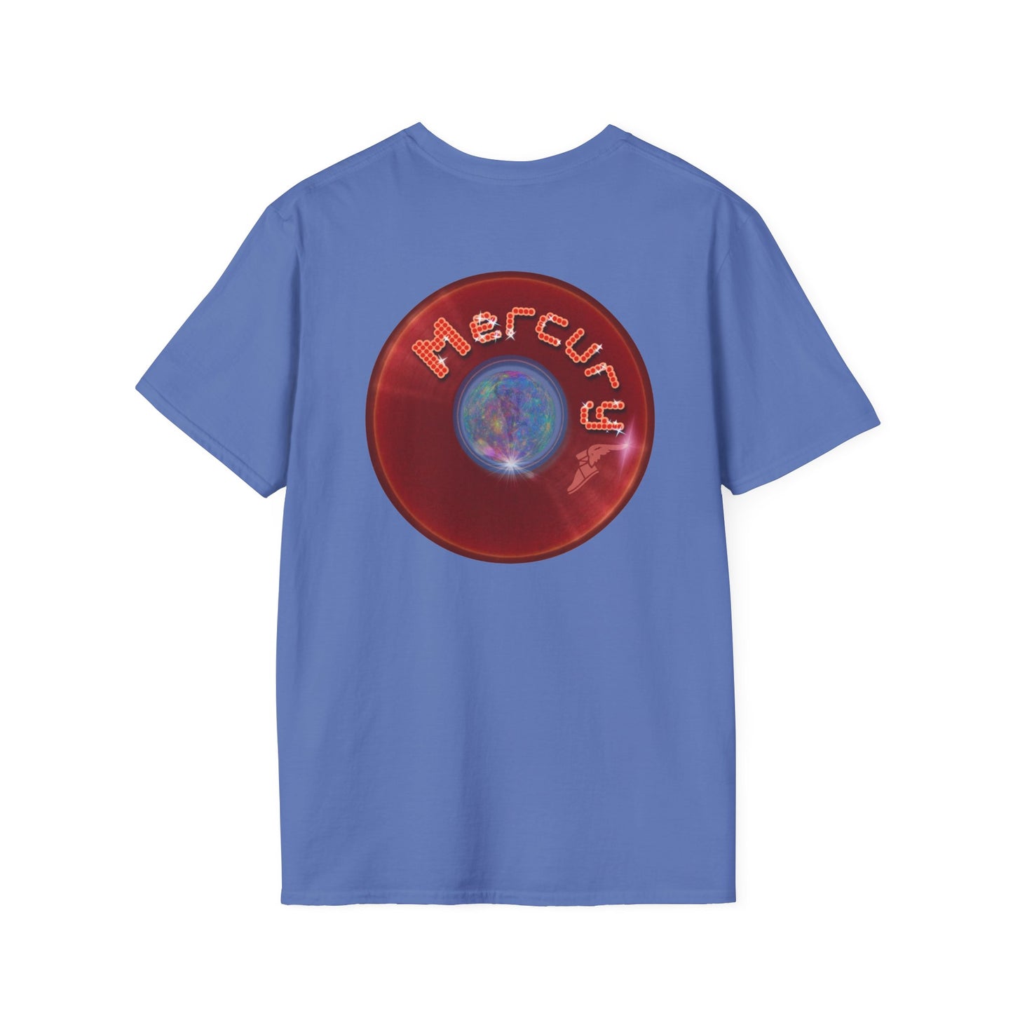 Classic Donut Tee - Unisex Soft-Style - "Donuts of the Gods" - series 1.0 - variant 3 - red donut