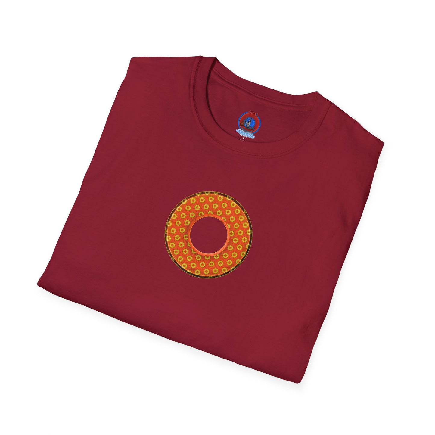 Plain Donuts/Unisex Soft-Style - "Plain Electric Paradoxical Donuts" - gold/orange donuts