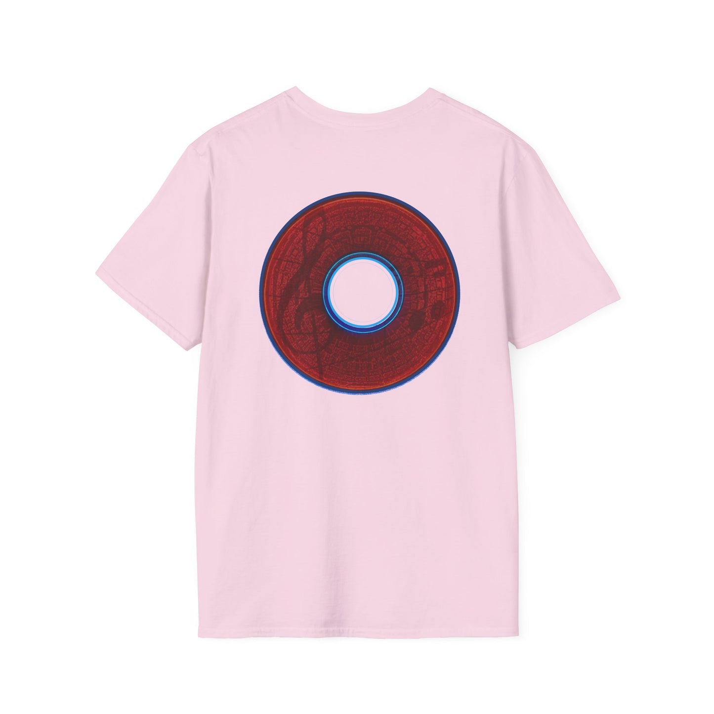 Classic Donut Tee - Unisex Soft-Style - "The Musically Gifted Donut" - red donut - series 1.0