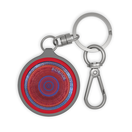 Lumpy Donut Keychain - "Tube Donut" - series 1.0 - red/blue