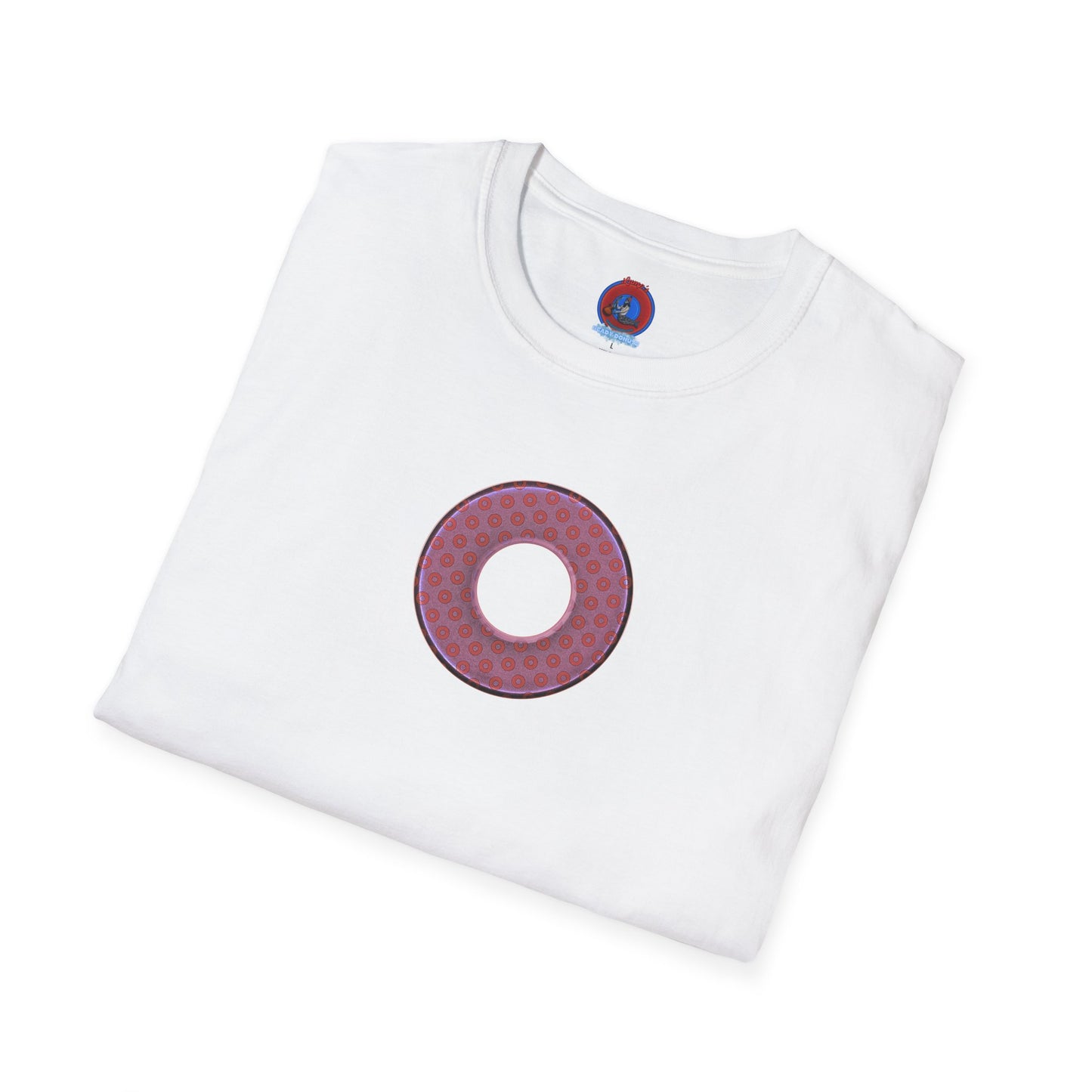 Plain Donuts/Unisex Soft-Style - "Plain Electric Paradoxical Donuts" - pink/mauve donuts