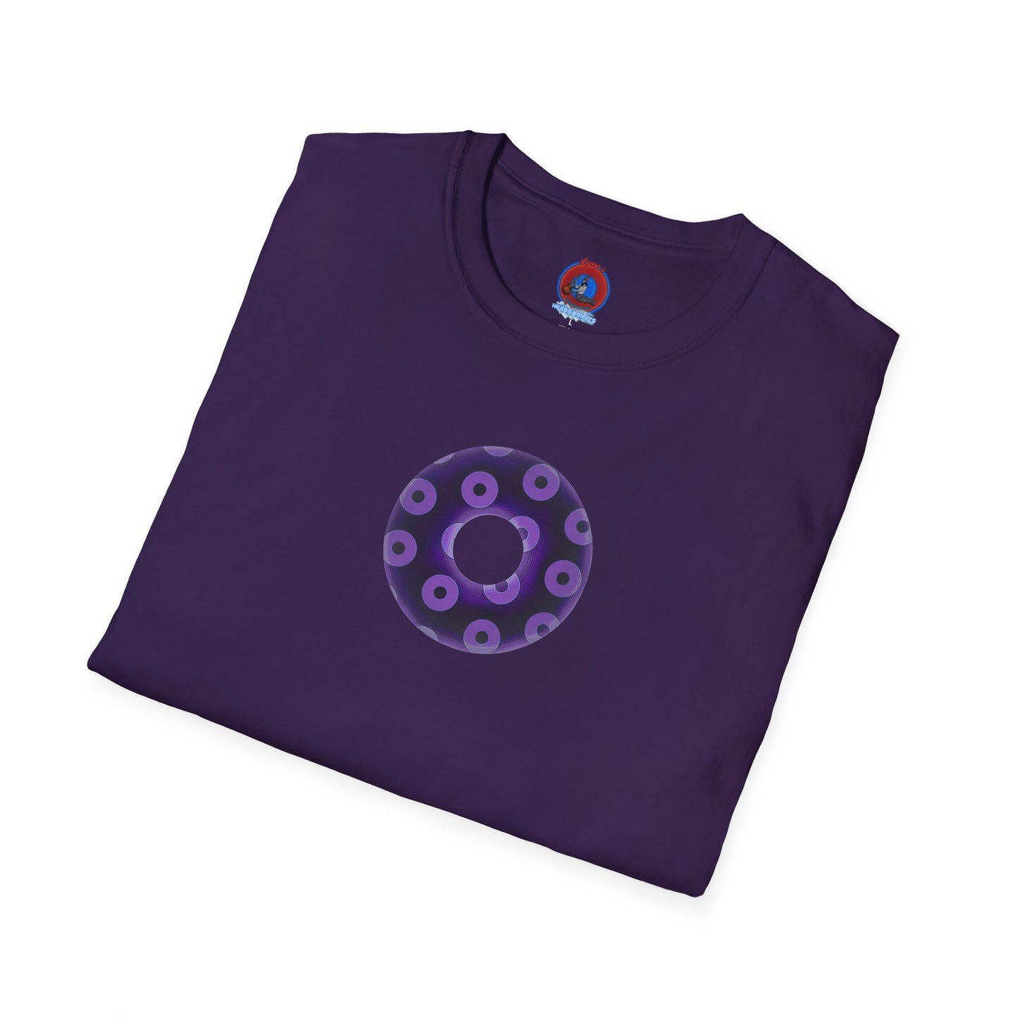 Plain Donuts/Unisex Soft-Style - "Plain Blimpy Paradoxical Donuts" - dark purple/light purple donuts
