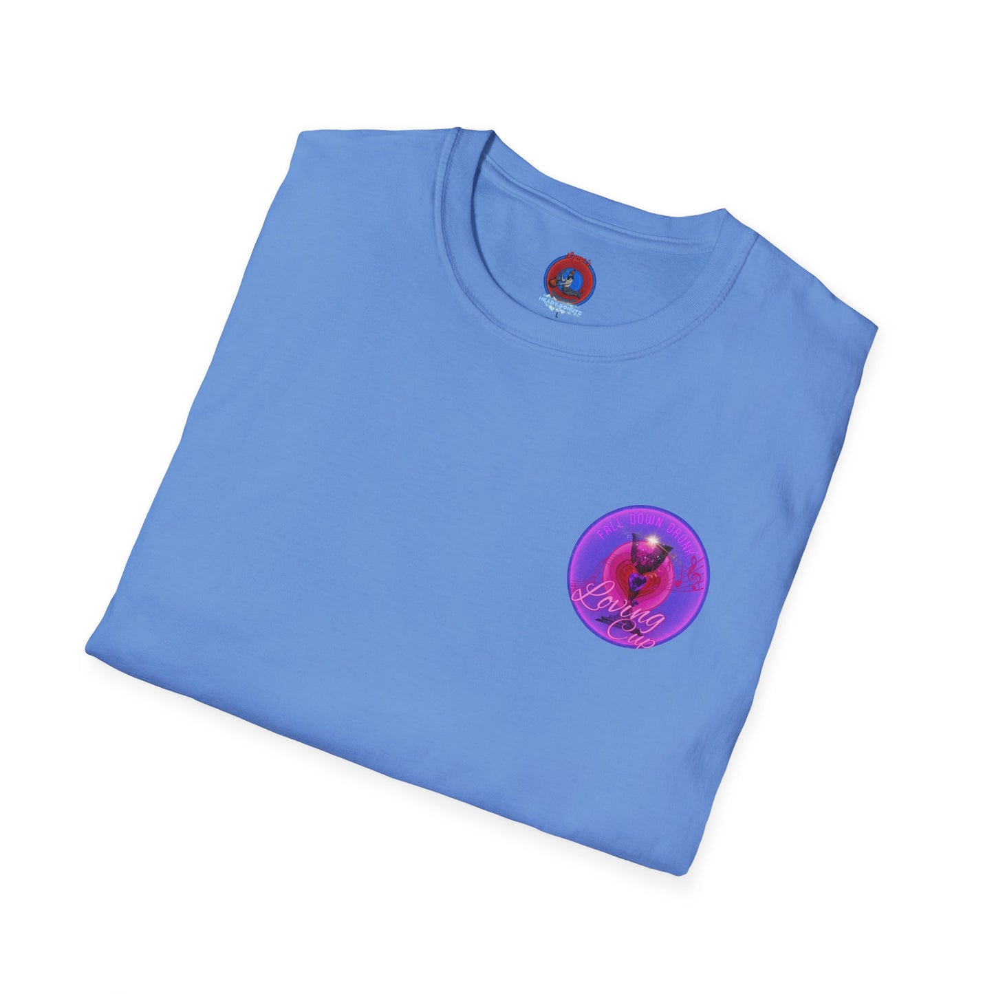 Classic Donut Tee - Unisex Soft-Style - "The Loving Donut" - series 1.0  - pink/purple donut [*Charity Donut]