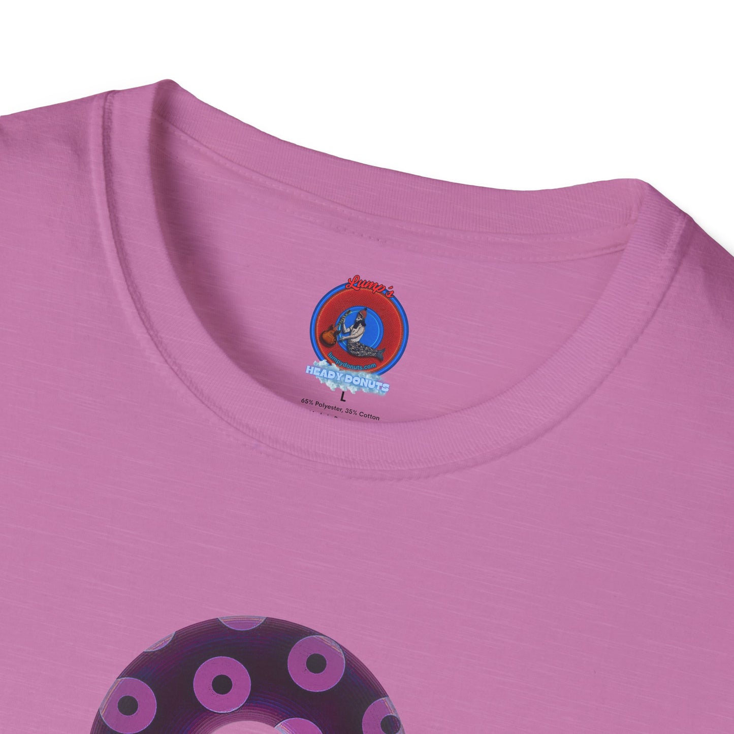 Plain Donuts/Unisex Soft-Style - "Plain Blimpy Paradoxical Donuts" - light purple/red violet donuts