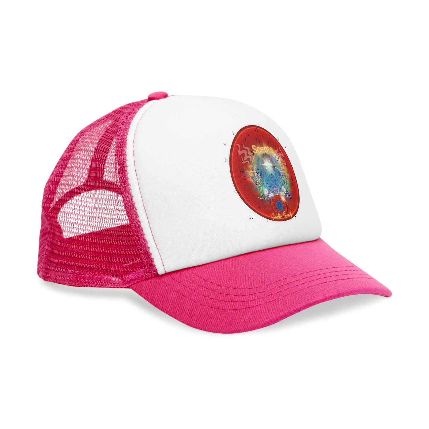Lumpy Trucker Hat - "A View of a Hat that You Love" - red donut