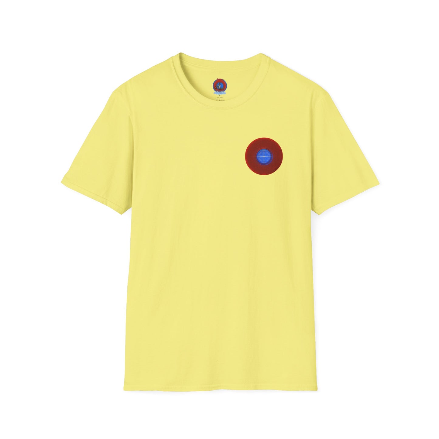 Classic Donut Tee - Unisex Soft-Style - "The Geometrical Donut" - series 1.0 - red donut