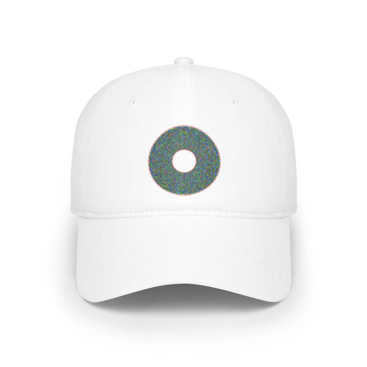 Lumpy Donut Baseball Cap - "Pixilated Donut" - variant 2 - assorted color donut w/