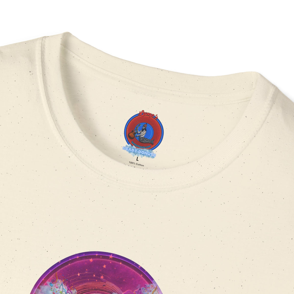 Classic Donut Tee - Unisex Soft-Style - "Pillow Donuts of Cotton" - vivid magenta pic donut