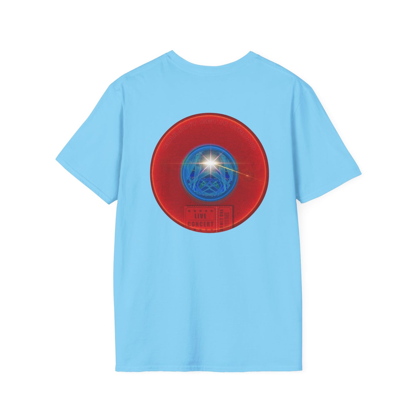 Classic Donut Tee - Unisex Soft-Style - "Golgi Donuts" - vivid red donut - variant 3