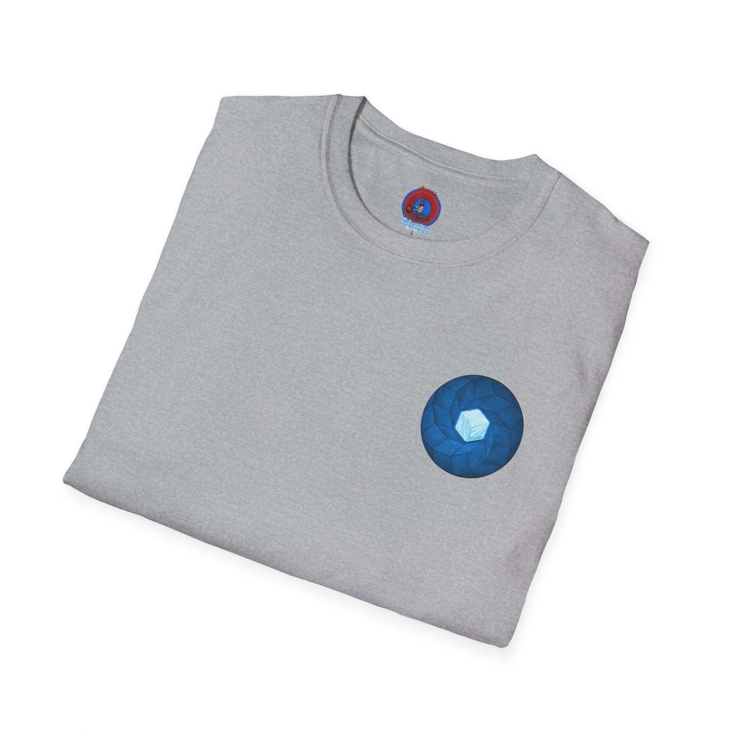 Classic Donut Tee - Unisex Soft-Style - "It's Ice... Cube's Donut" - variant 2 - blue cubed donut