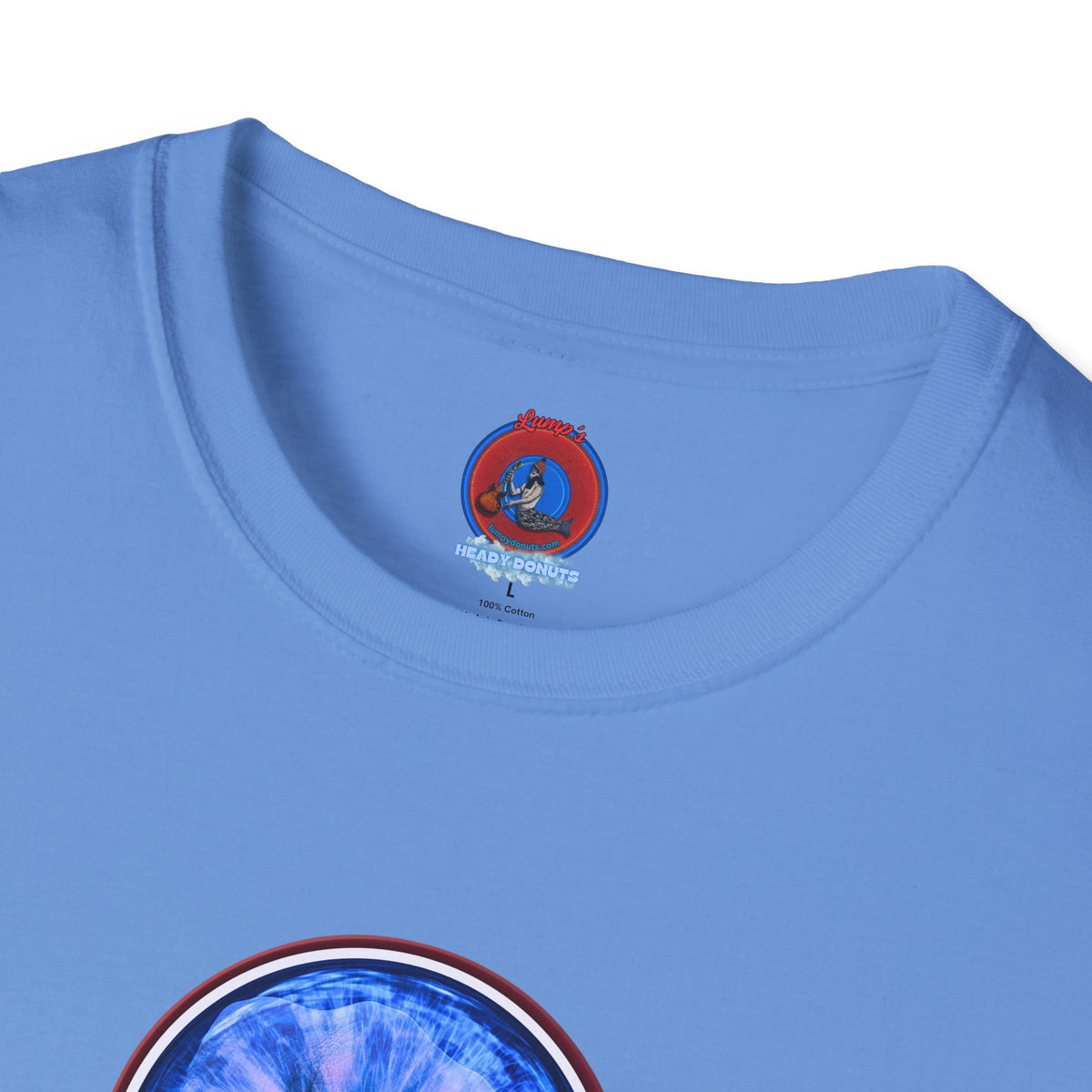 Classic Donut Tee - Unisex Soft-Style - "Wilson's Eyesore Donut Tee" - blue idonut - variant 2