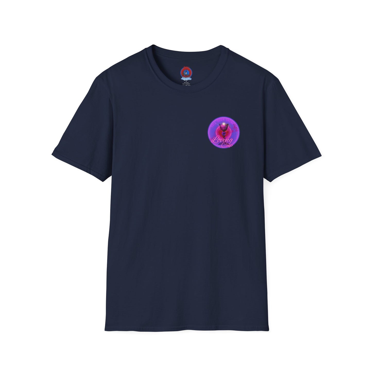 Classic Donut Tee - Unisex Soft-Style - "The Loving Donut" - series 1.0  - pink/purple donut [*Charity Donut]