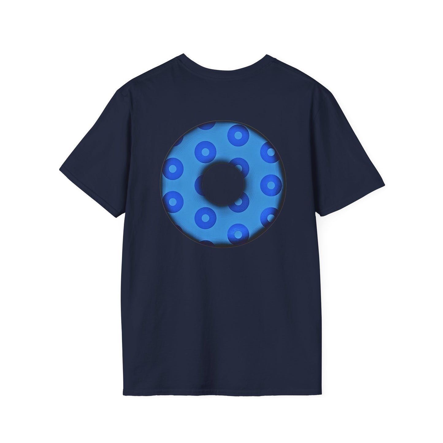Plain Donuts/Unisex Soft-Style - "Plain Blimpy Paradoxical Donuts" - blue/light blue donuts