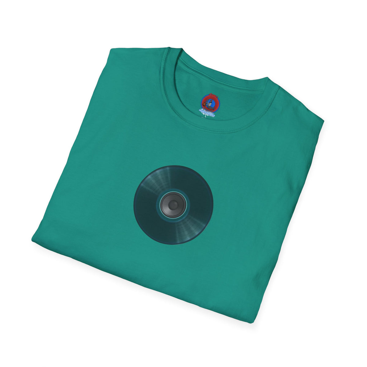 Classic Donut Tee - Unisex Soft-Style - "The Plain Record Donut" - series 1.0 - dark teal green