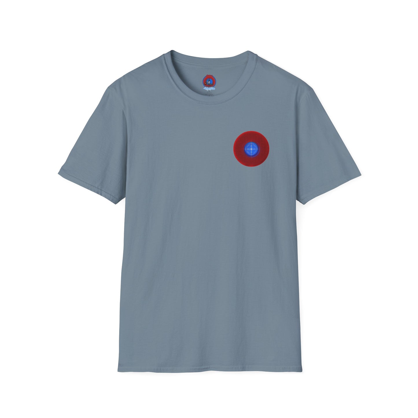 Classic Donut Tee - Unisex Soft-Style - "The Geometrical Donut" - series 1.0 - red donut