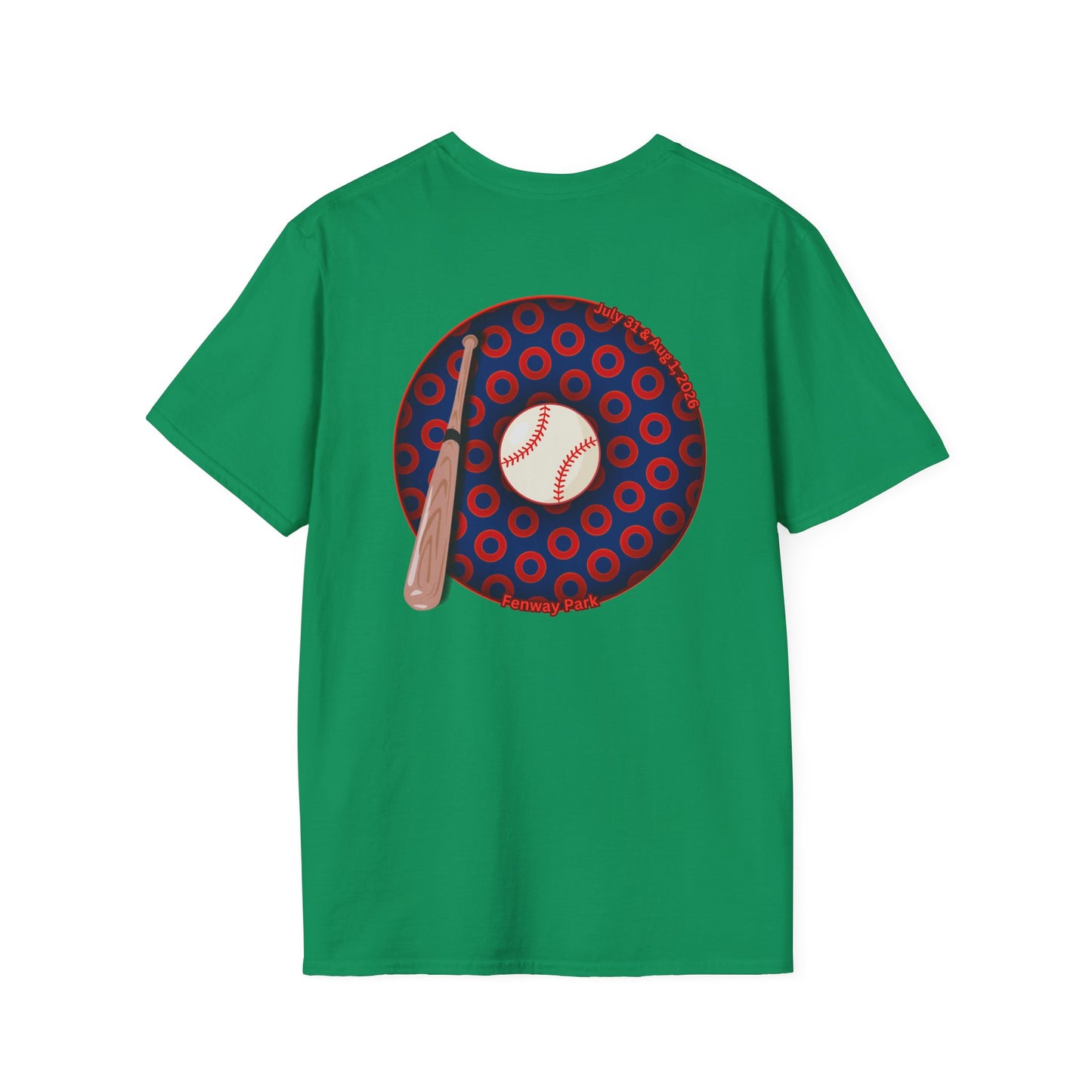 Classic Donut Tee - Unisex Soft-Style - "Phenway Ballpark Donuts" - vivid paradox donut - variant 1