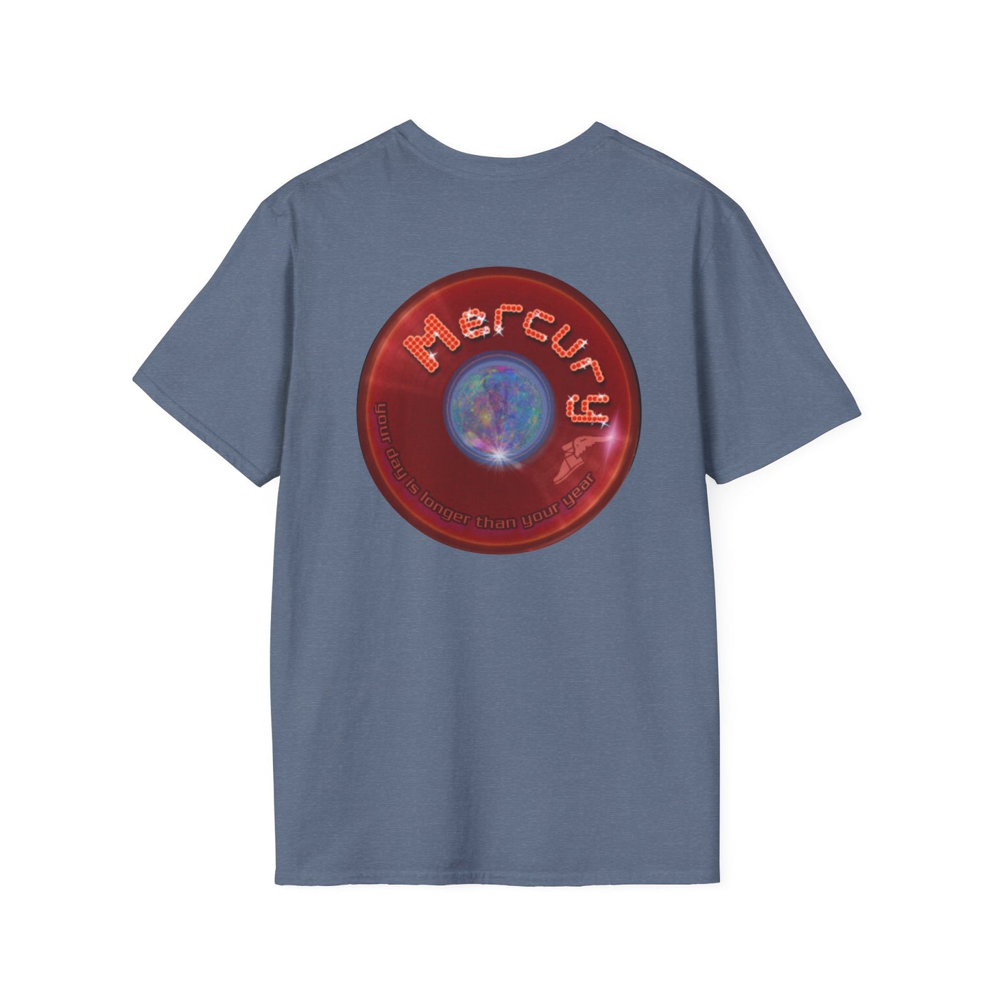 Classic Donut Tee - Unisex Soft-Style - "Donuts of the Gods" - series 1.0 - variant 5 - red donut