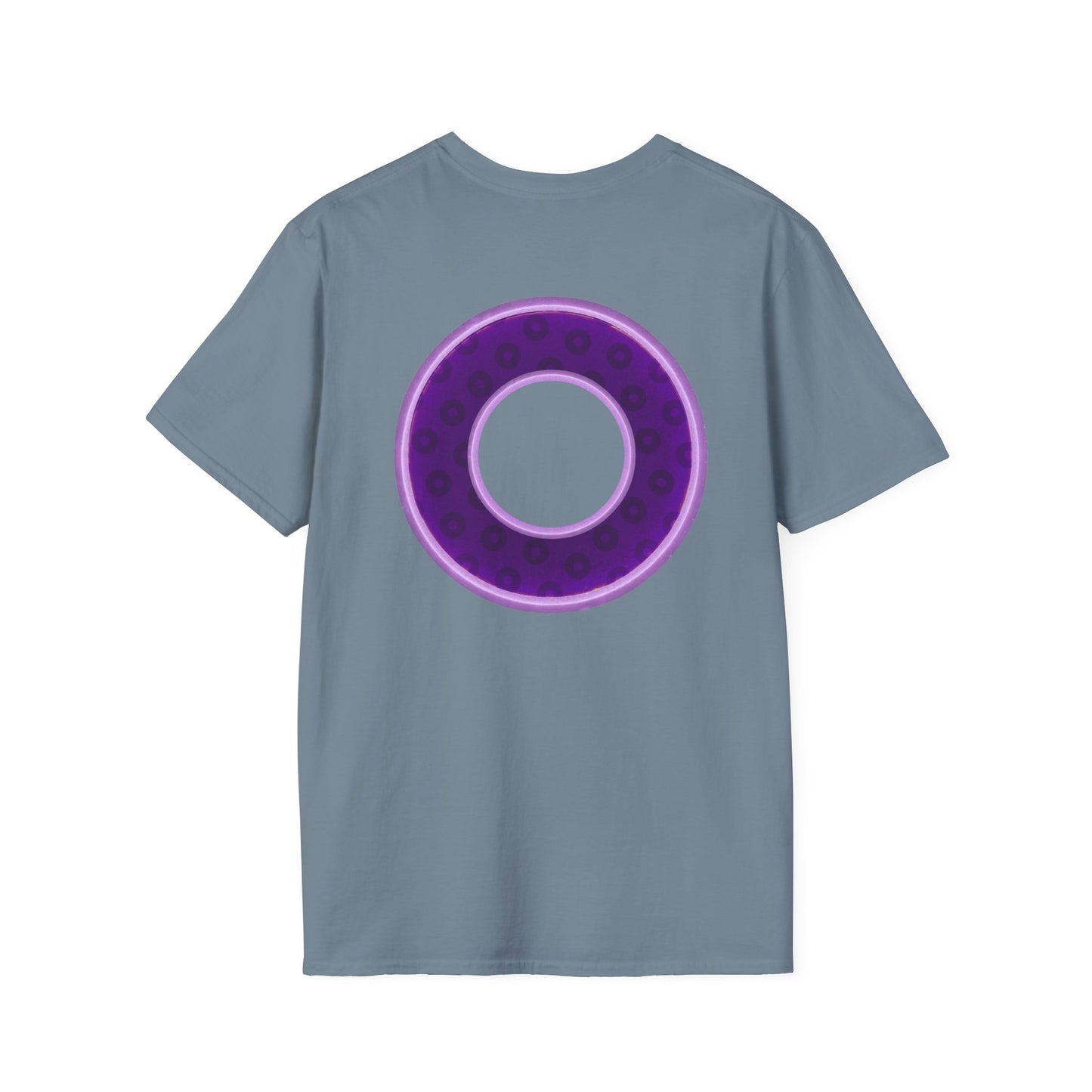 Plain Donuts/Unisex Soft-Style - "Plain Wide Mouthed Paradoxical Donuts" - dark purple/light purple donuts