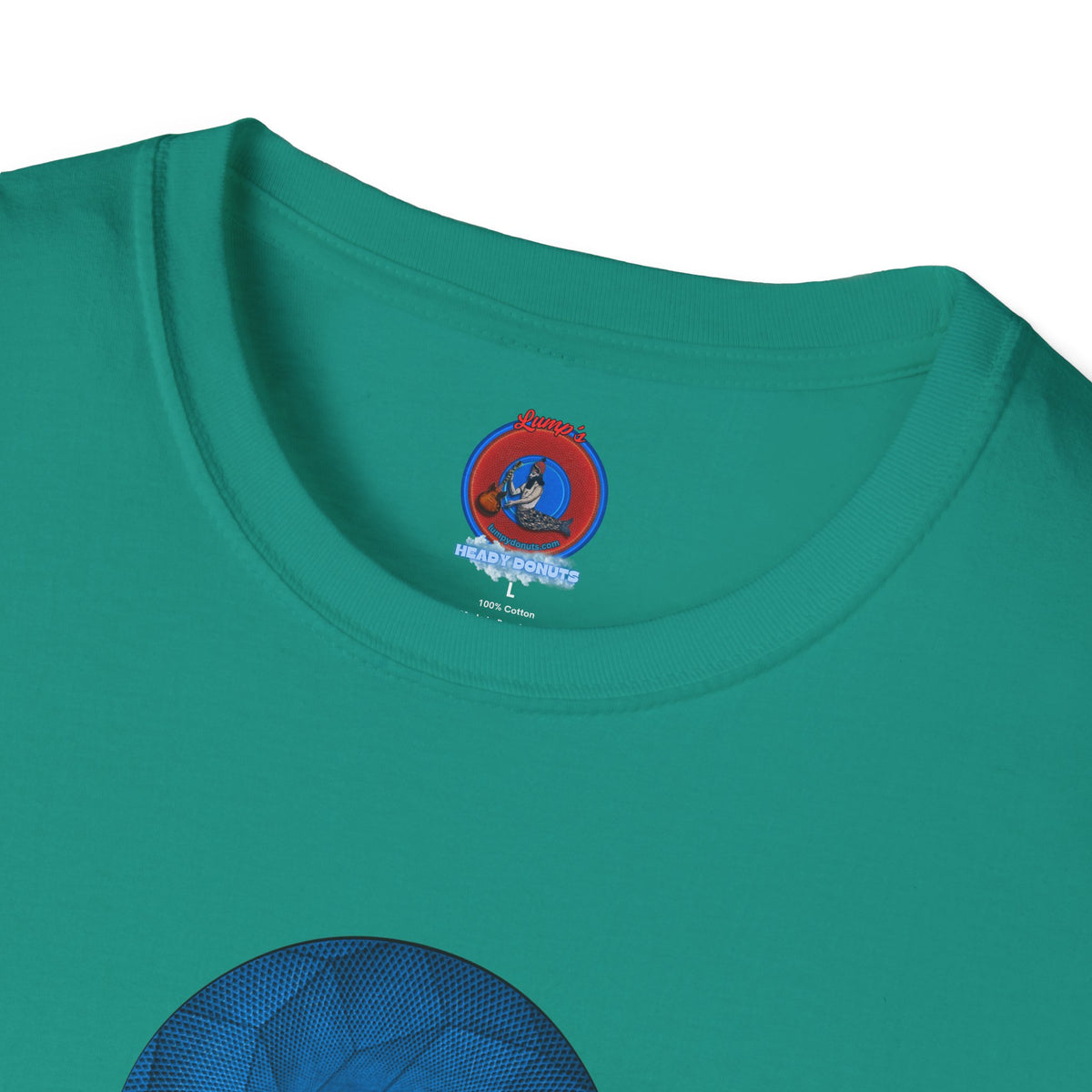 Classic Donut Tee - Unisex Soft-Style - "It's Ice... Cube's Donut" - variant 2 - blue cubed donut