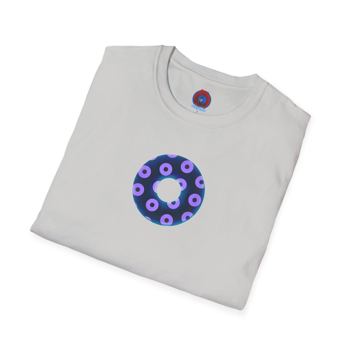 Plain Donuts/Unisex Soft-Style - "Plain Blimpy Paradoxical Donuts" - dark blue/light purple donuts