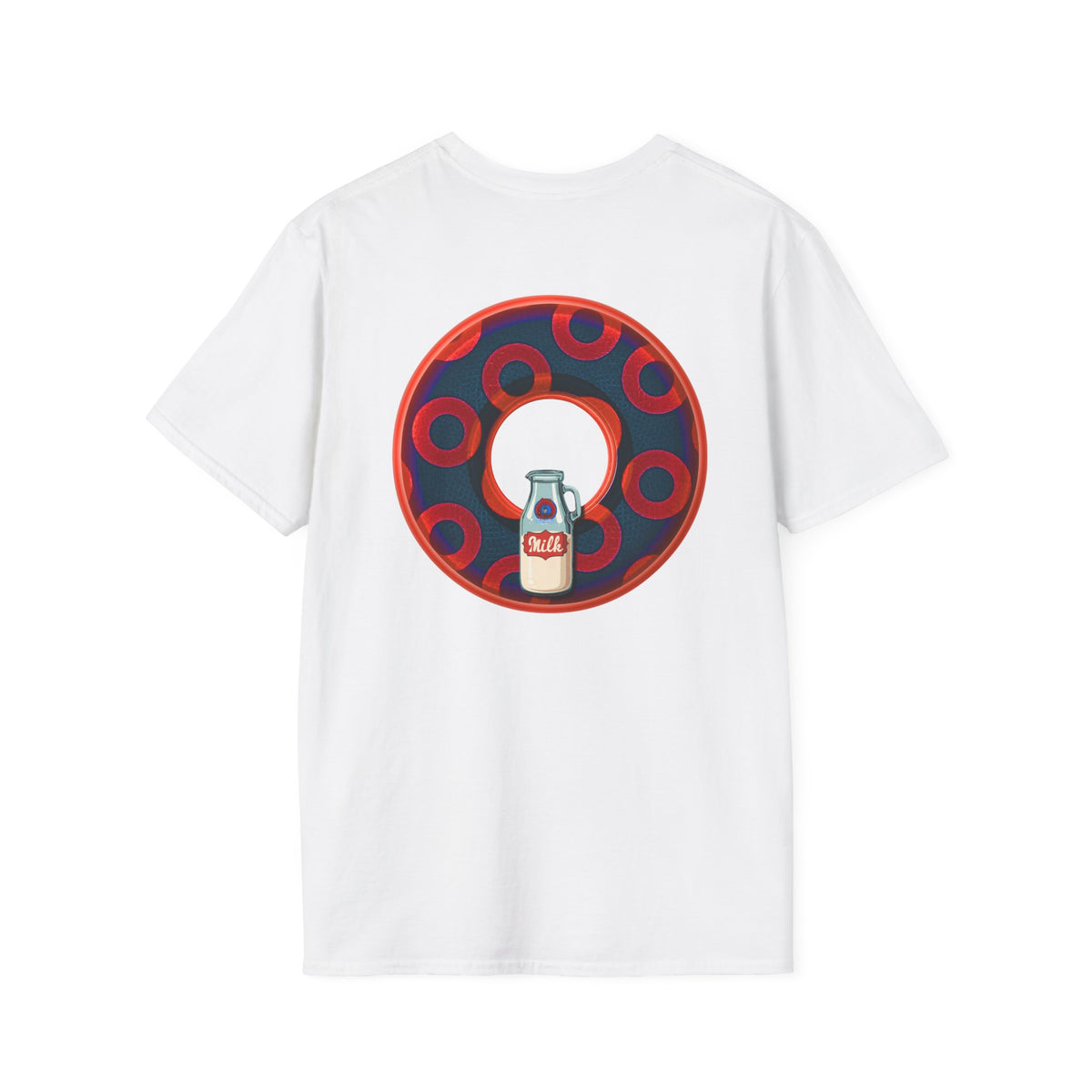 Classic Donut Tee - Unisex Soft-Style - "Wooked Cream - YEMSG Donut " -purple/red rustic paradox donut - variant 3