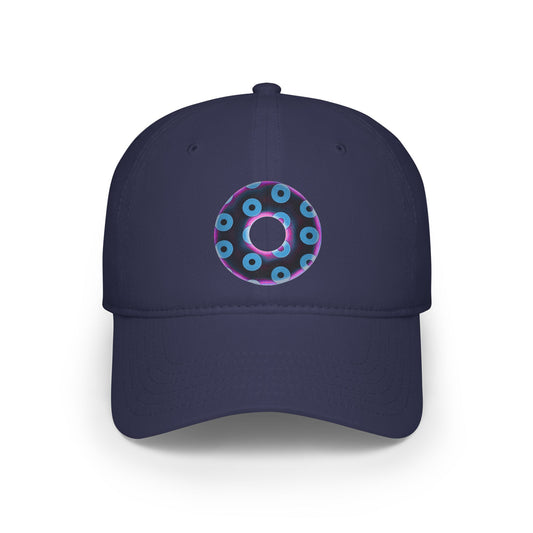 Lumpy Donut Baseball Cap - "Plain [Mary] Jane" - paradoxical dark purple/light blue blimpy donut w/