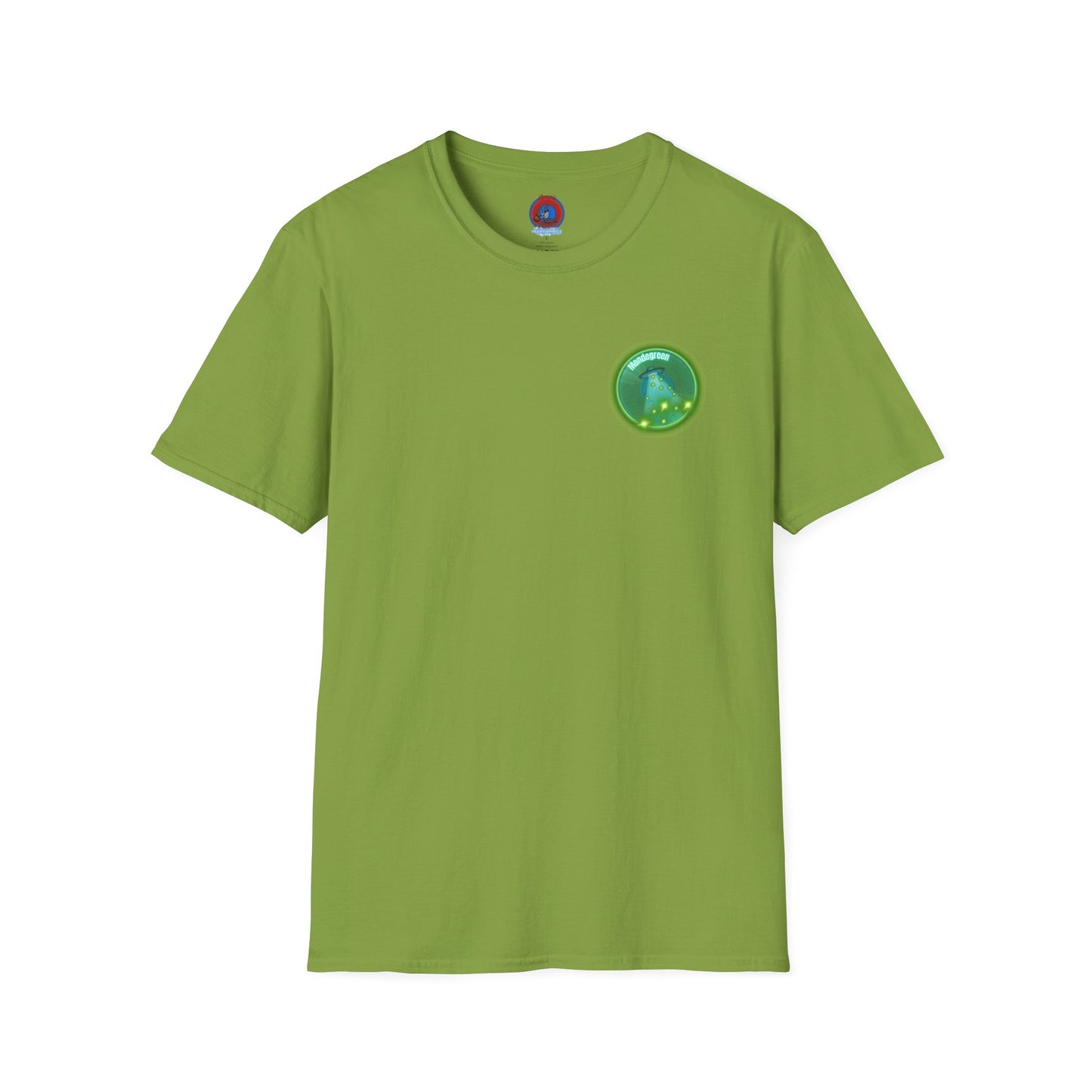 Classic Donut Tee - Unisex Soft-Style - "Close Encounters of the Delaware kind - Mondegreen Donut"  " variant 1 - green donut