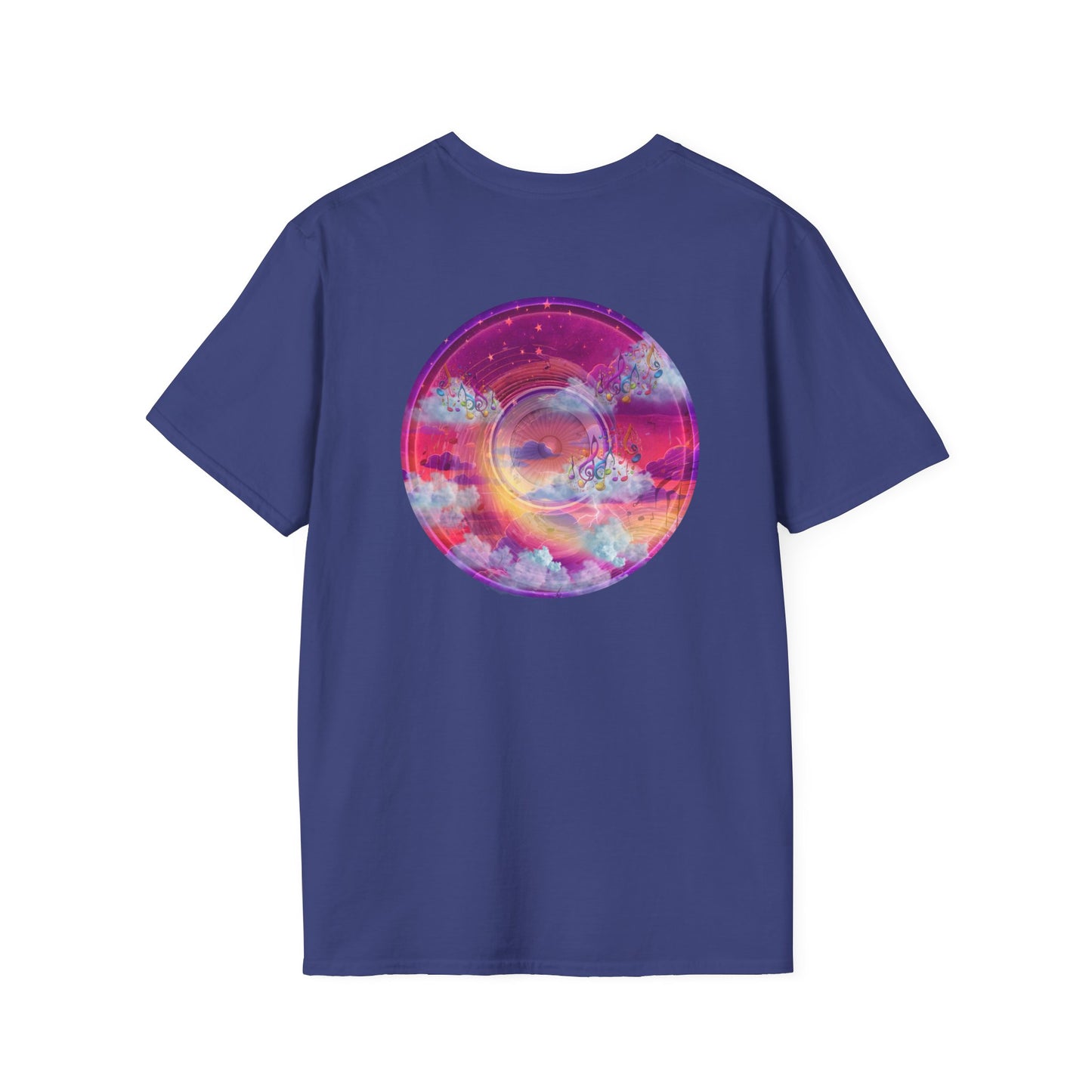 Classic Donut Tee - Unisex Soft-Style - "Conjurers of Donuts" - series 1.0  - magenta/purple donut