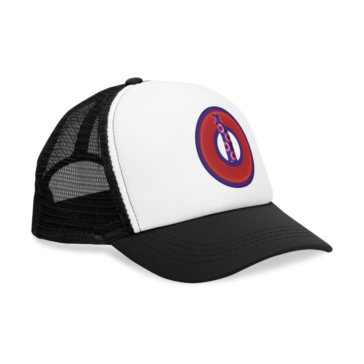 Lumpy Trucker Hat - "Dick's Phavorite Plavor" - variant 2 - red traditional donut