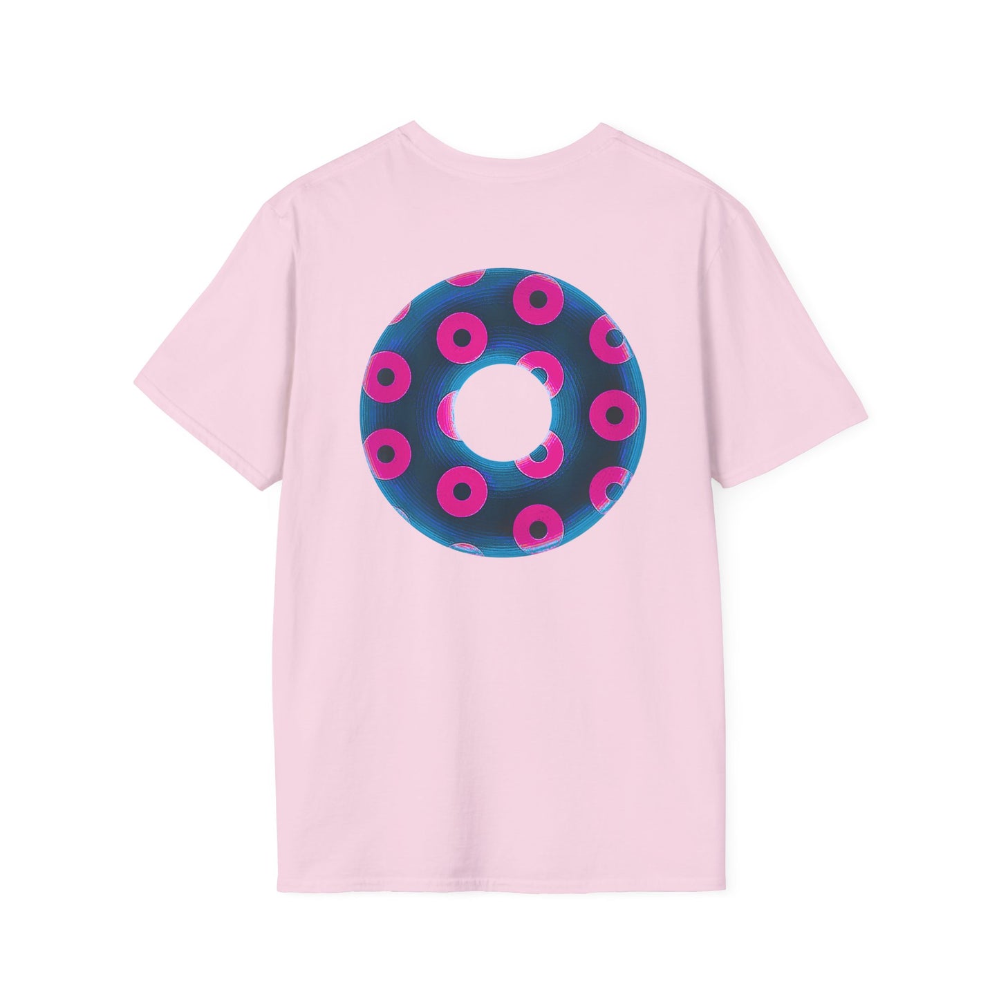 Plain Donuts/Unisex Soft-Style - "Plain Blimpy Paradoxical Donuts" - royal blue/vivid magenta donuts