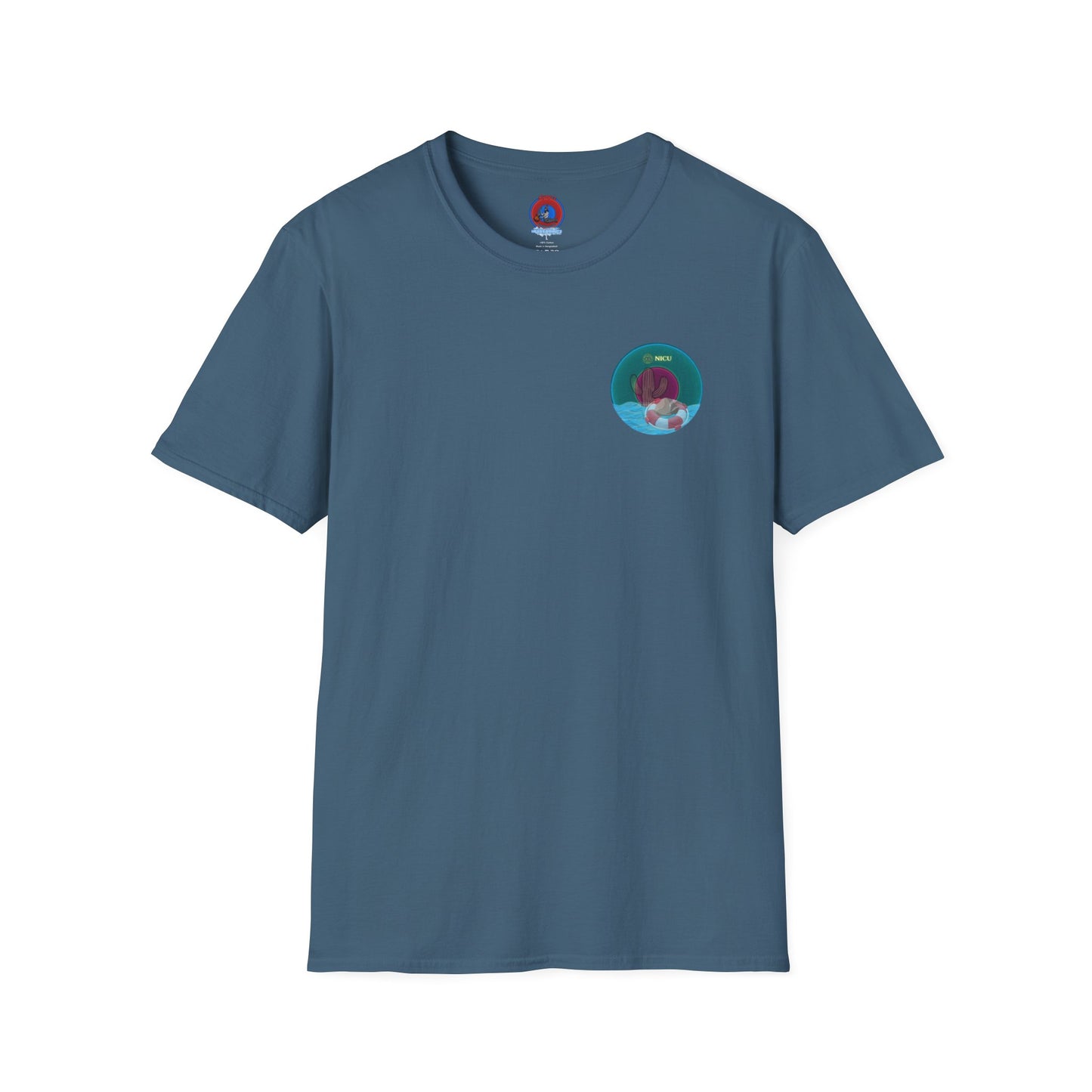Classic Donut Tee - Unisex Soft-Style - "Masonic Donut of Rites" - series 1.0  - dark teal donut