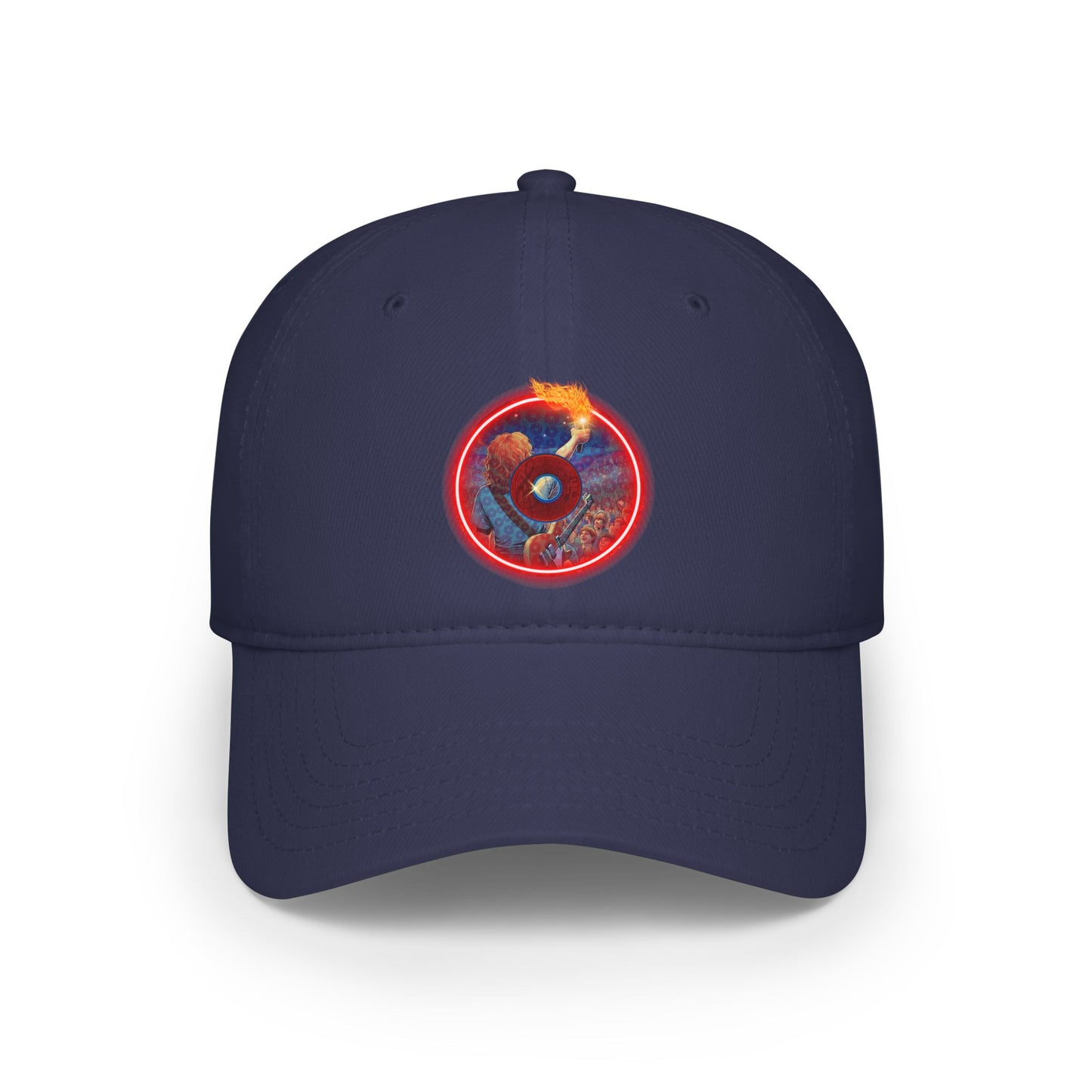 Lumpy Donut Baseball Cap - "Torchbearer's Donut" - pic donut w/