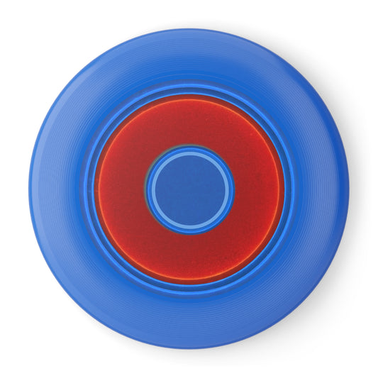 Lumpy Wham-O Donut Frisbee - "Plain Vivid Donut Phrisbee" - red/royal blue