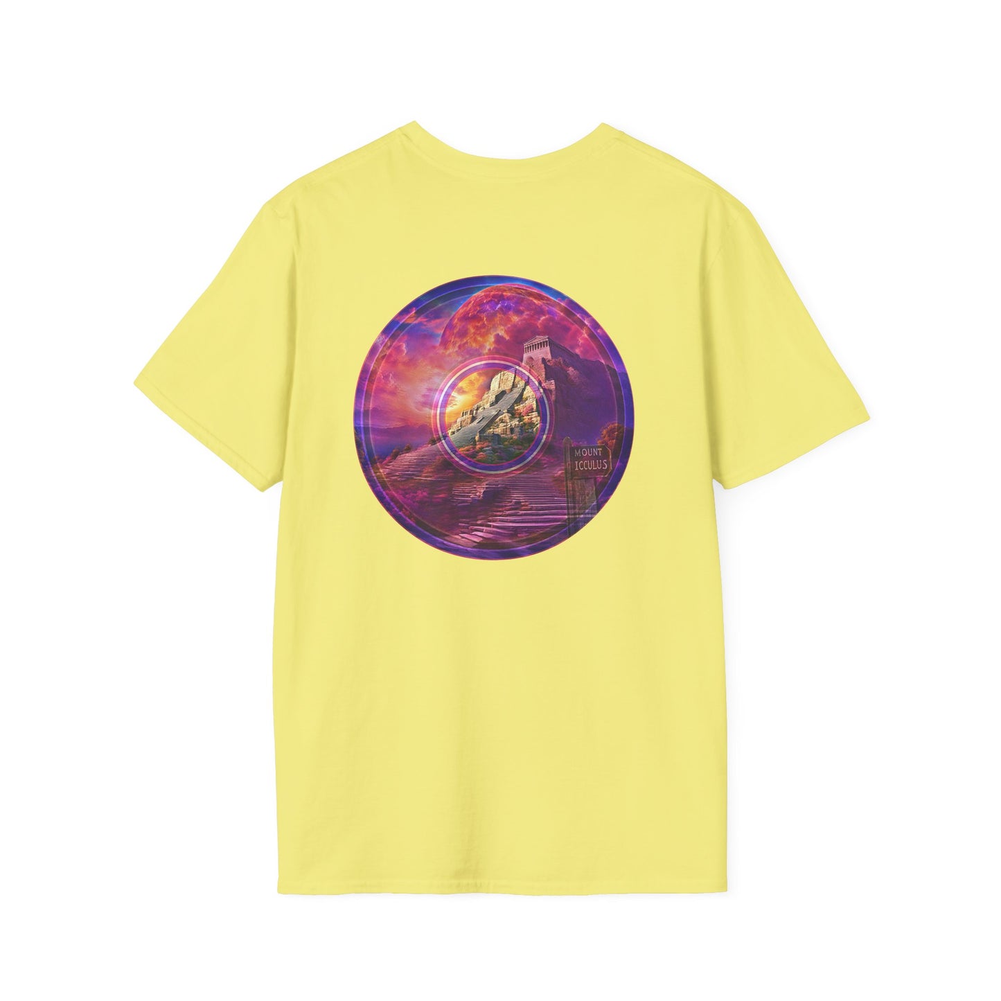 Classic Donut Tee - Unisex Soft-Style - "Icculus's Mountain Donuts " - series 1.0  - purple-ish donut